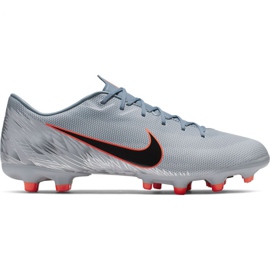 Chuteira Nike Mercurial Vapor 12 Academy Mg M AH7375 408 de futebol multicolorido cinza