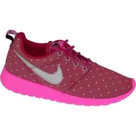 Sapatilhas Nike Rosherun Print Gs W 677784-606 -de-rosa