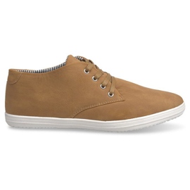 Tênis de cano alto na moda 3232 Camel marrom