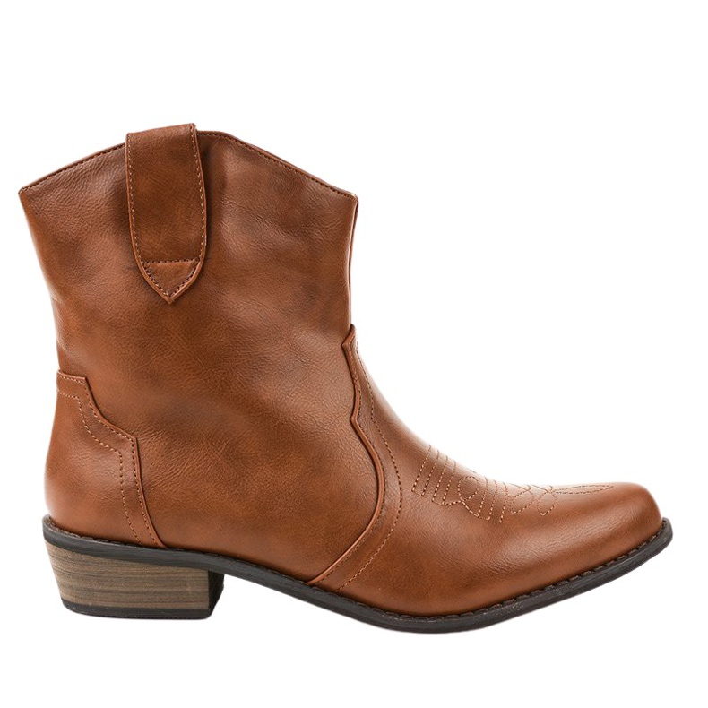 Botas marrons no poste de 928-1 botas de cowboy castanho Botas marrons no poste de 928-1 botas de cowboy castanho