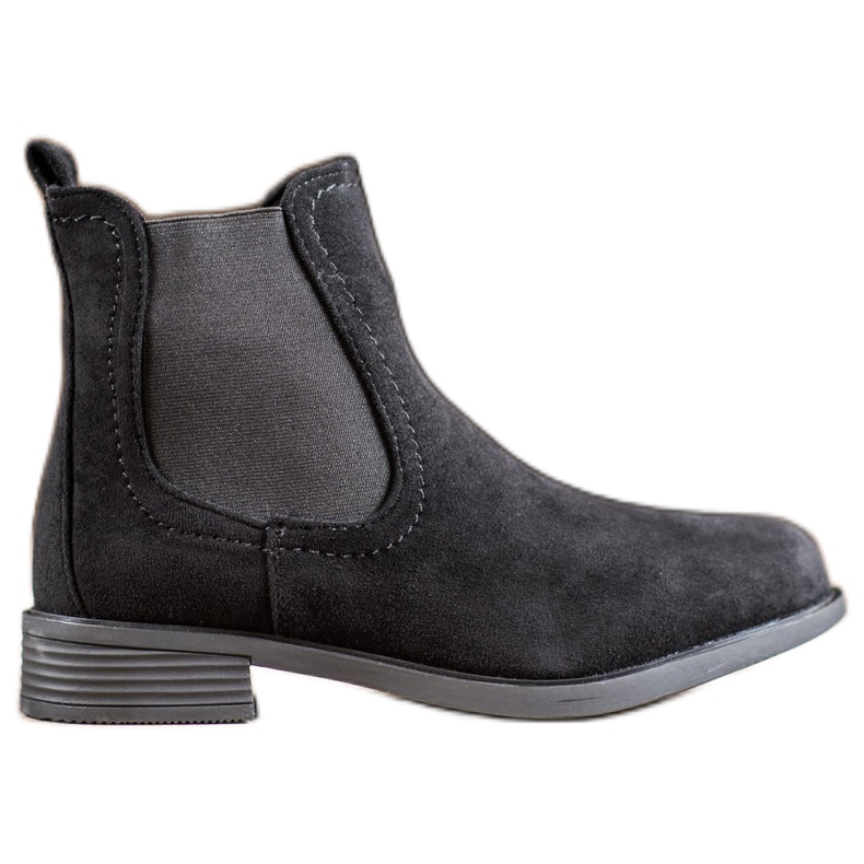 Ideal Shoes Botas Chelsea casuais preto