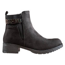 Super Me Botas de camurça elegantes preto