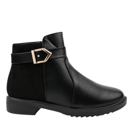 Botas pretas rasas CH-22 botas Jodhpur isoladas preto