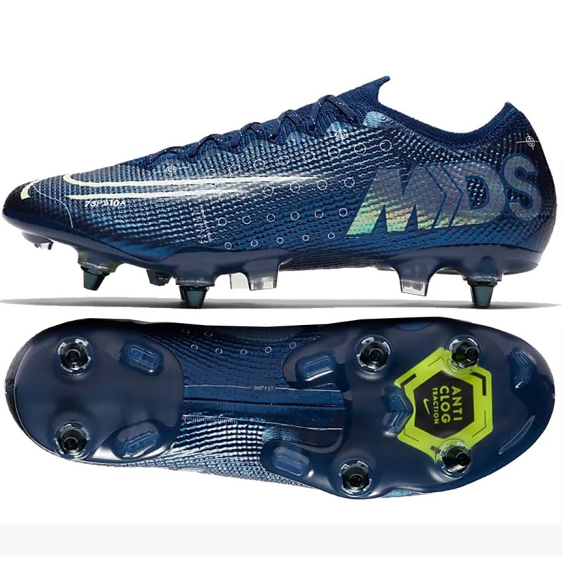 Chuteiras Nike Mercurial Vapor 13 Elite Mds SG-Pro Ac M CK2032-401 azul marinho azul marinho