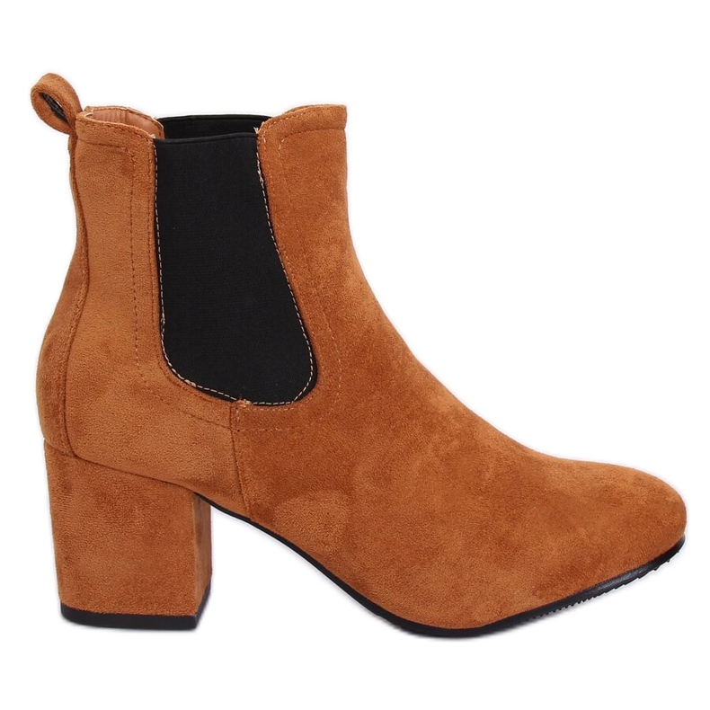 Chelsea botas de salto alto camelo 2208-132 Camel castanho Chelsea botas de salto alto camelo 2208-132 Camel castanho