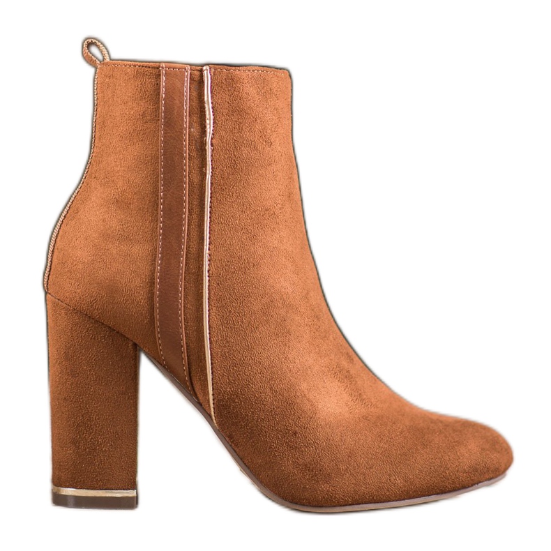 Erynn Botas de camurça com cinto decorativo castanho