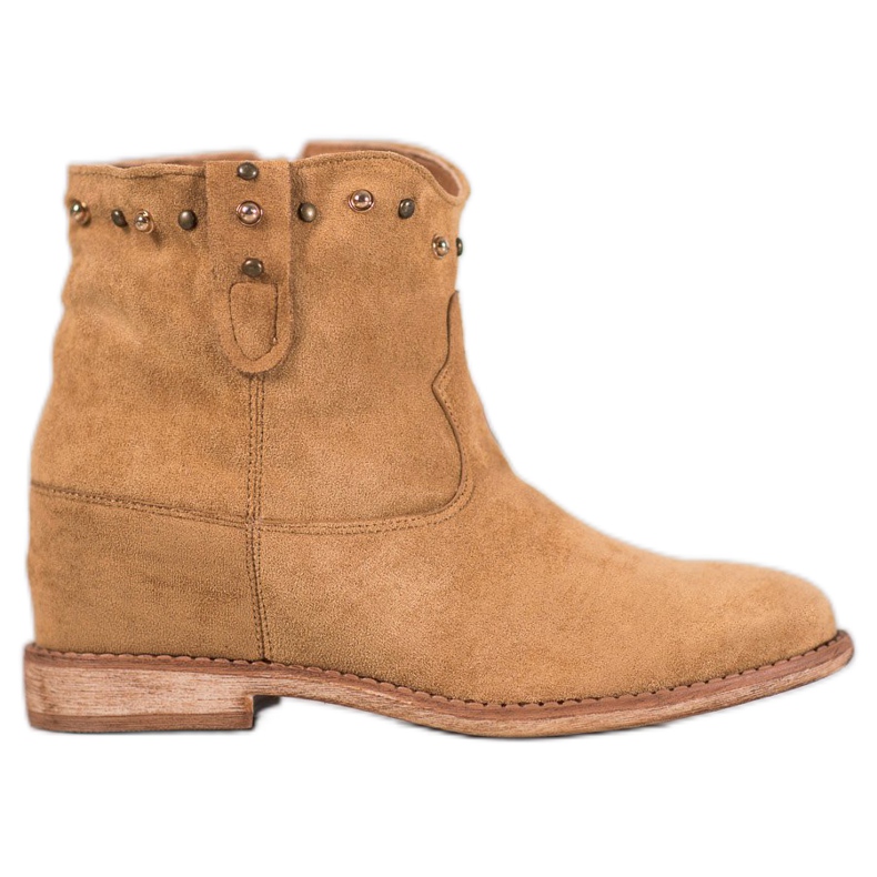 Bella Paris Botas de caubói de camurça com jatos castanho Bella Paris Botas de caubói de camurça com jatos castanho