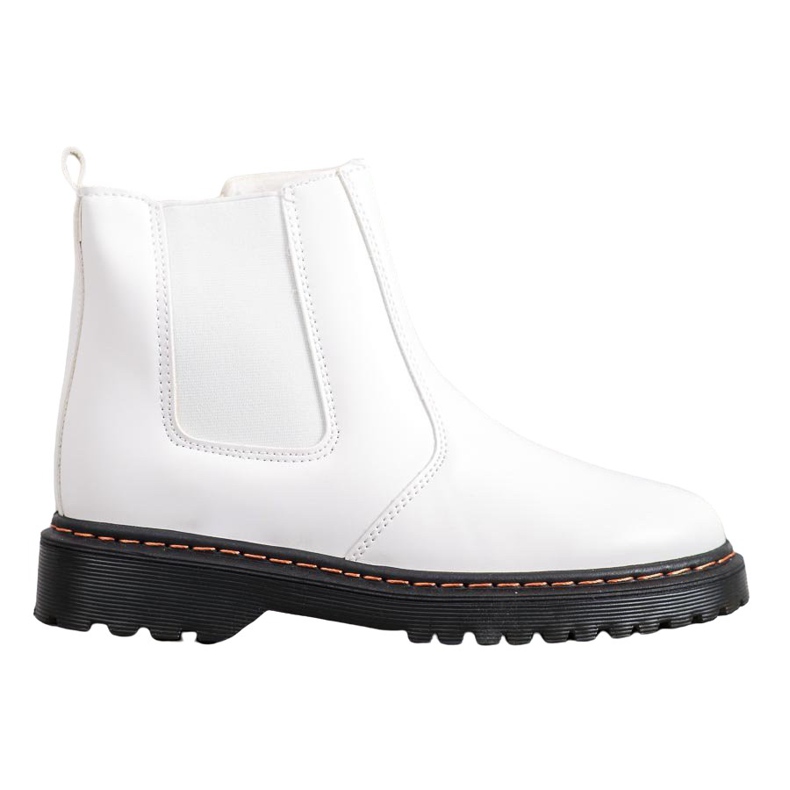 SHELOVET Chelsea Boots na plataforma branco