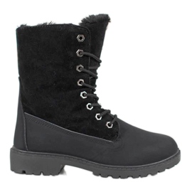 SHELOVET Armadilhas Pretas Com Pele preto