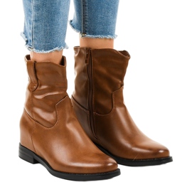 Botas de cowboy marrons quentes G-7607 marrom