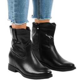 Botas de cowboy pretas com isolamento G-7607 preto