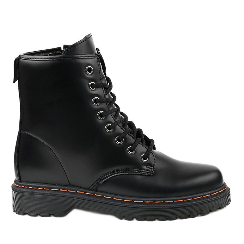 Botas de combate pretas mate DJH01-1 preto Botas de combate pretas mate DJH01-1 preto