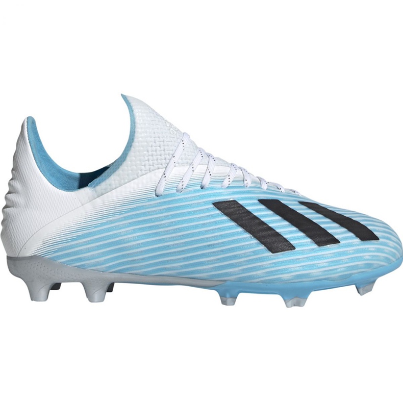 As chuteiras adidas X 19.1 Fg Jr F35684 multicolorido azul