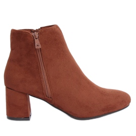 Botas de salto alto marrons K1825116 Cuero marrom