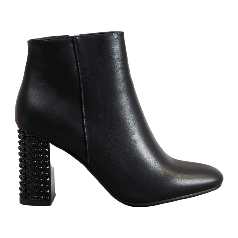 SHELOVET Botas Com Salto Decorativo preto