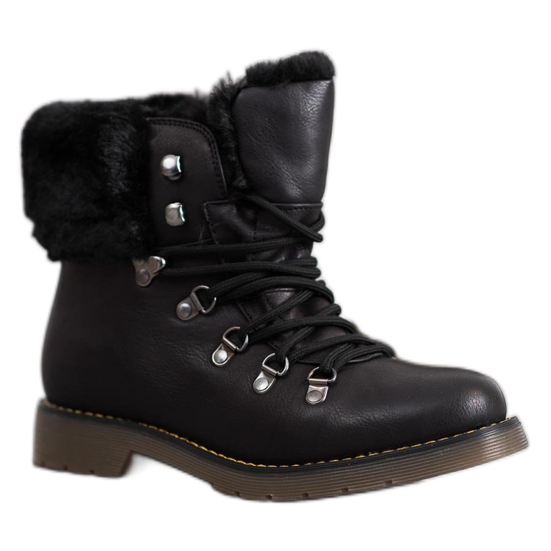 Forever Folie Botas Com Pele preto