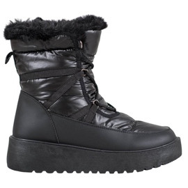 Bella Paris Botas de neve da moda preto Bella Paris Botas de neve da moda preto