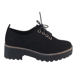 Sapatos pretos de salto alto LL183