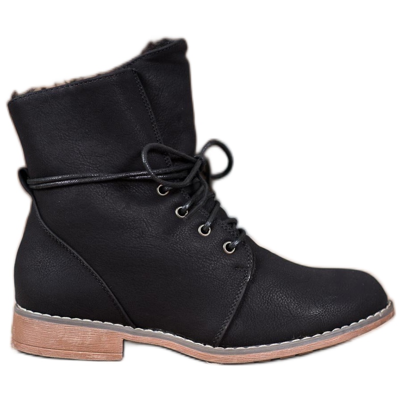 Queentina Trappers elegantes preto