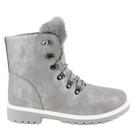 Botas atadas quentes cinza TL02-1