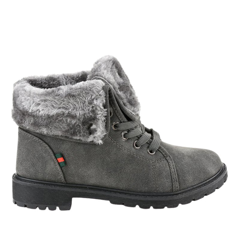 Botas com isolamento feminino cinza TL54-3