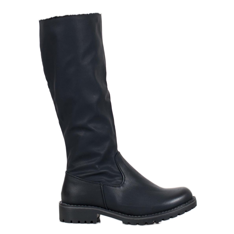 SHELOVET Botas Com Pele De Carneiro preto