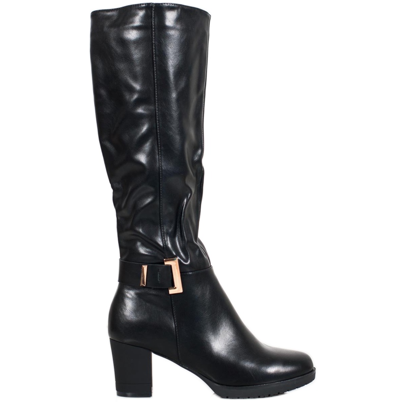 SHELOVET Botas Elegantes Com Fivela preto
