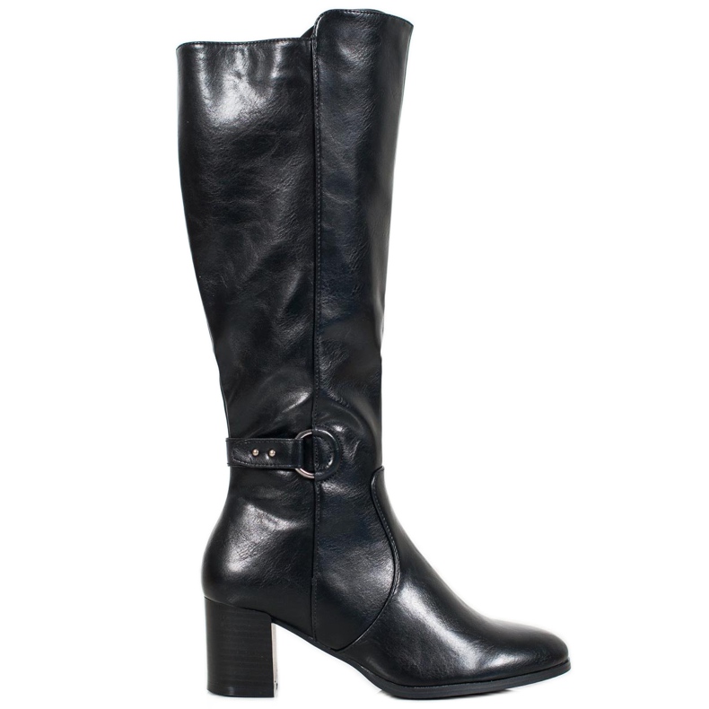 Botas de fivela VINCEZA preto