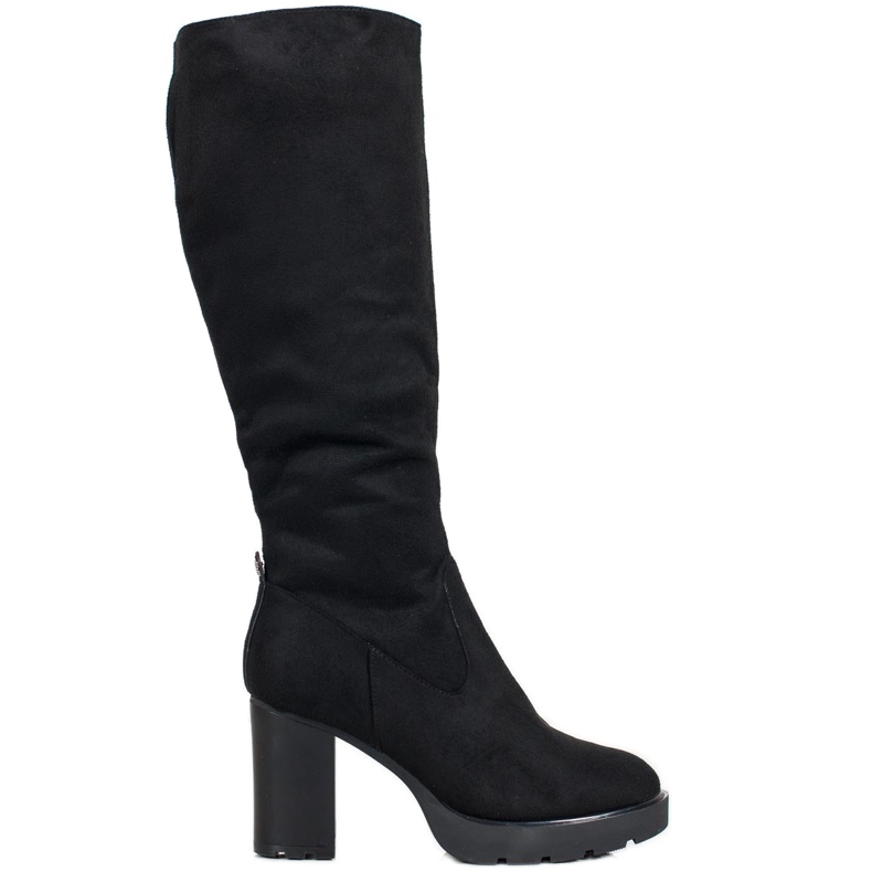 SHELOVET Botas Elegantes Acima do Joelho preto