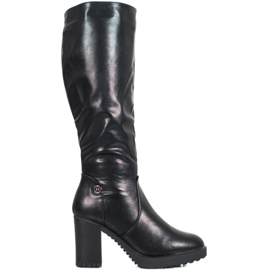 SHELOVET Botas com salto preto