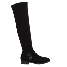 Botas de camurça preta K1807811 Negro preto