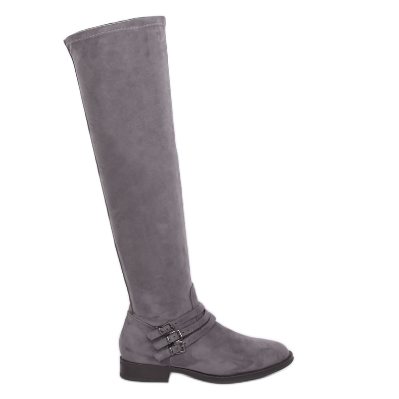 Botas de montaria de camurça cinza K1807811 Gris