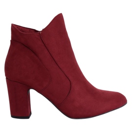 Botas de salto alto cor de vinho K1809810 Burdeos vermelho