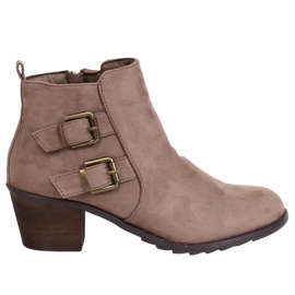 Botas bege de salto alto K1809305 Taupe