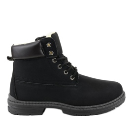 Botas de neve isoladas pretas C-9U5-1 preto Botas de neve isoladas pretas C-9U5-1 preto