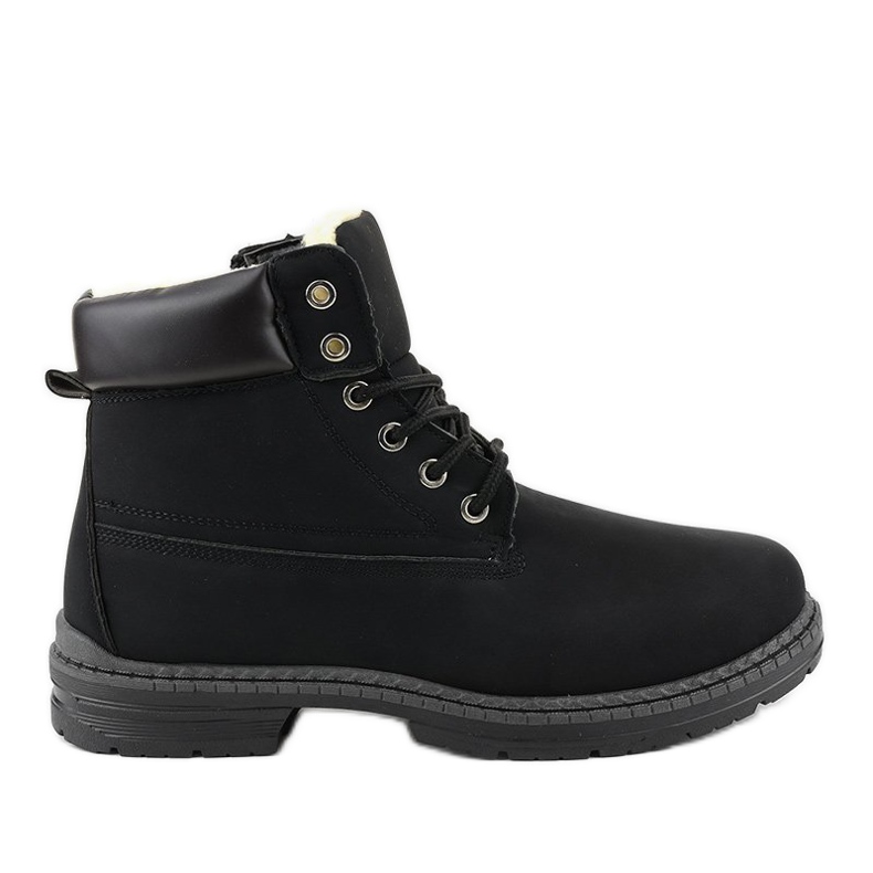 Botas de neve isoladas pretas C-9U5-1 preto Botas de neve isoladas pretas C-9U5-1 preto