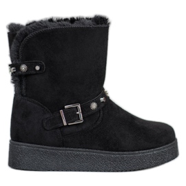 SHELOVET Mukluki com jatos preto