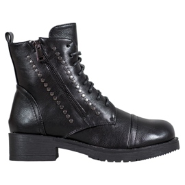 J. Star Trabalhadores Quentes Com Strass preto