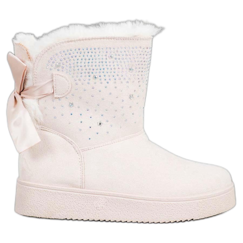 SHELOVET Mukluki com cristais castanho