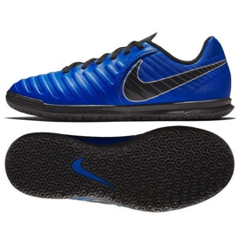 Chuteiras de futebol Nike Tiempo Legend 7 Club Ic Jr AH7260 400 azul marinha