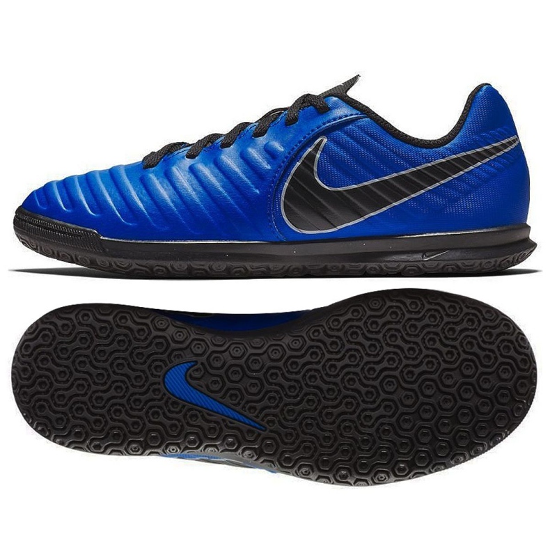 Chuteiras Nike Tiempo Legend 7 Club Ic Jr AH7260 400 azul marinho azul