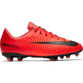 Sapatilhas Nike Mercurial Victory Vi Fg Jr 831945 616 laranja vermelho
