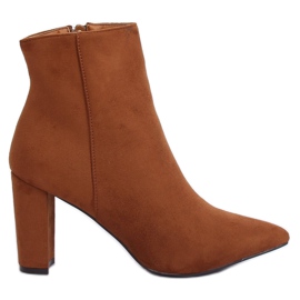 Camel 0-316 Botas de salto alto camel marrom