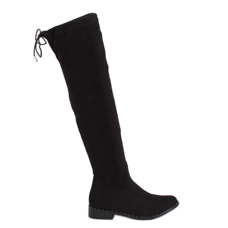 Botas de camurça preta QT04P Black II Quality preto