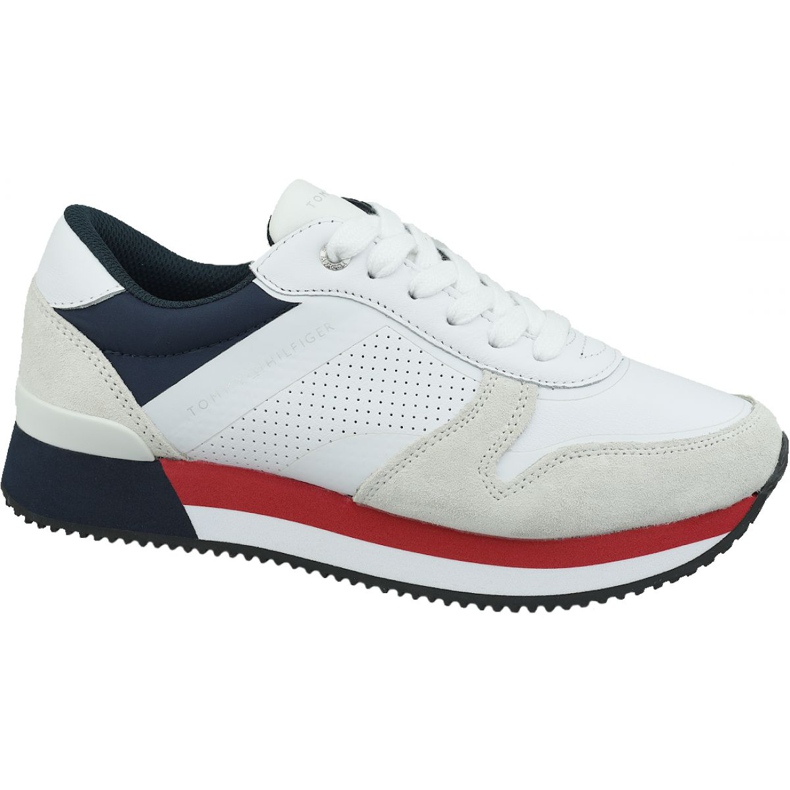 Tênis Tommy Hilfiger Active City W FW0FW04304 020 branco vermelho azul marinho