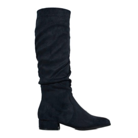 Super Mode Botas Pretas Clássicas preto