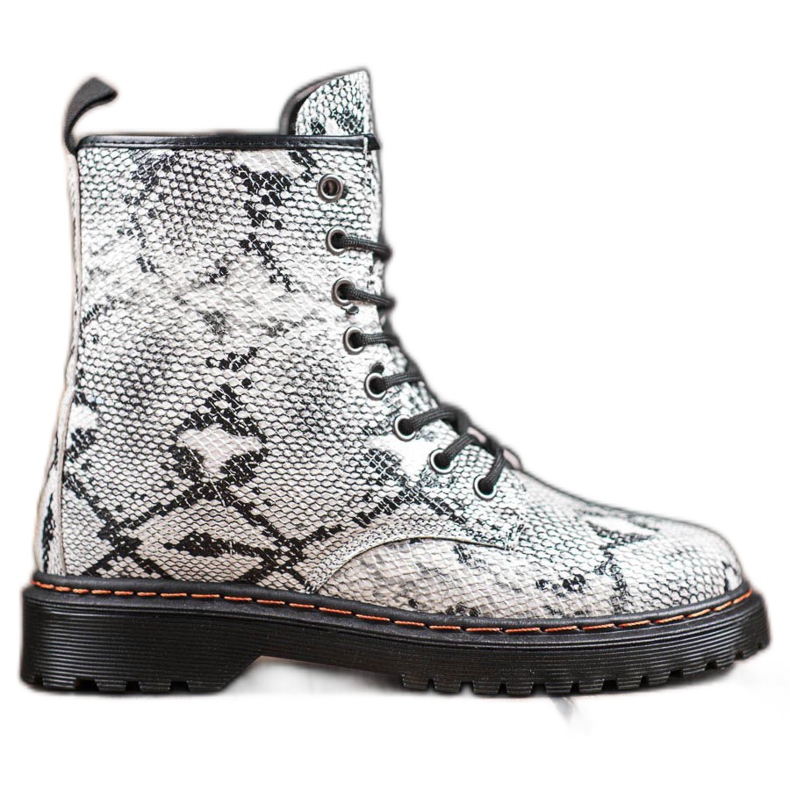SHELOVET Eco Leather Workers Snake Print branco