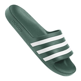 Chinelos Adidas Adilette Aqua M EG4159 branco verde Chinelos Adidas Adilette Aqua M EG4159 branco verde
