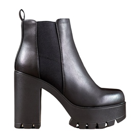 Seastar Botas elegantes na plataforma preto Seastar Botas elegantes na plataforma preto