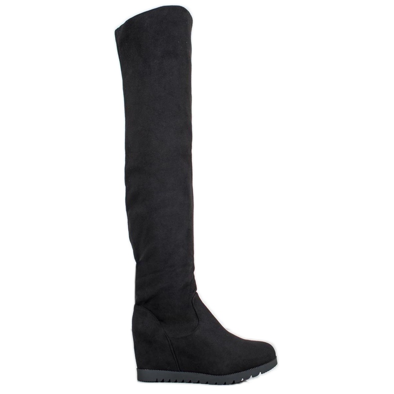 SHELOVET Botas de camurça preto